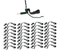 Black Giant Gutter Hooks for Hanging Outdoor Christmas Lights Fairy Lights (Pack of 32 Black)