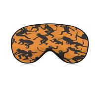 Black Gibbon Monkey Sleeping Mask Sleep Mask for Side Sleeper Relaxing Zero Pressure Night Blindfold Light Block-Out Eye Mask for Sleep with Easy Adjustable Strap