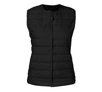 Black Gilet Women Puffer Short Women's Winter Hooded Vest Lightweight Down Coat Casual Down Coat Slim Gilet Quilted Jacket Womens Gillette
