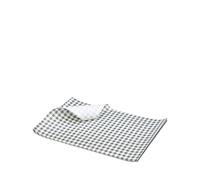 Black Gingham Greaseproof Paper Sheets 25 x 20cm (1x1000)