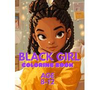 Black girl coloring book age 8-12: For teens
