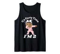Black Girl ES ist Partyzeit Ich bin 2 Years Old Tank Top