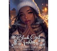 Black Girl Fashion Winter Coloring Book: 1