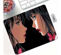 Black Girl Gaming Mouse Pad, High Precision Smooth Surface with Anti-Fray Stitched Edges, Professional Mouse Mat for Gaming & Esport, Non-Slip Rubber Base, Water Resistant MousePad 47 x 35 cm d0d-27