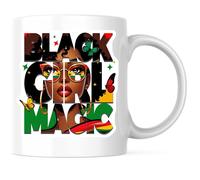 Black Girl Magic African Pride - Empowering Afrocentric Cup Classic Mug Novelty Mugs for Cappuccino Kitchen Restaurant 330Ml