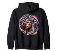 Black Girl Magic Bling Bling Zip Hoodie
