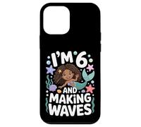 Black Girl Mermaid 6th Birthday Cute Six Years Old Case for iPhone 12 mini