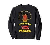 Black Girl Strength Plus Love Equals Magic Sassy Black Lives Sweatshirt