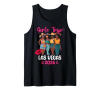 Black Girls Trip Las Vegas 2026 Vacation Matching Tank Top