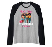 Black Girls Trip St Augustine 2026 Vacation Matching Raglan Baseball Tee
