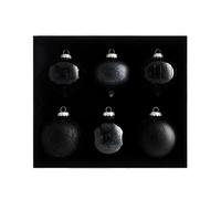 Black Glass Baubles