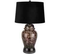 Black Glass Dapple Acanthus Lamp