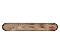 Black Glass Partition Wall for Dining Room Restaurant Divider Decorative Screen for Office & Bar 39.4x11.8 in Stylish Low Barrier for Enhanced Privacy