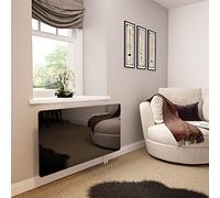Black Glass Radiator Covers - Made by Premier Range in 820mm Wide x 640mm High