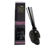 Black Glass Skull Diffuser with Haunted House Fragrance 200ml
