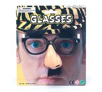 Black Glasses Disguise Kit - Perfect for Clowns & Circus, Novelty, Stag Do, Parties, Pranks, & Gag Gifts
