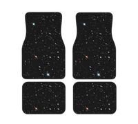 Black Glitter Car Floor Mats Set Of 4,Front Rear Carpets Mats