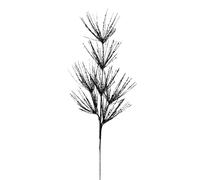 Black Glitter Firework Christmas Spray - 74 cm Decorative Stem for Wreaths & Garlands
