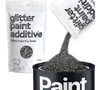 Black Glitter Paint Additive Fine 100g for Adding Sparkle to Paints & Varnish | Paint Walls Sparkly Add to Emulsion, Acrylic or Lacquer Indoor | Hemway