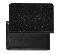 Black Glitter Passport Holder Vaccine Card Holder Travel Document Organizer Credit Card Organizer for Women/Men