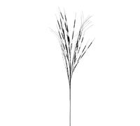 Black Glitter Wispy Christmas Spray - 100 cm Decorative Stem for Wreaths & Garlands