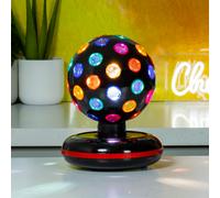 GLOBAL GIZMOS 45830 6" LED Disco Ball - Black