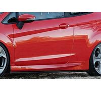 Black Gloss Performance Side skirts addons/Blades/diffusers/sill covers For Ford Fiesta ST 2014-2019 v1