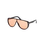 Black Glossy Drop Style Sunglasses - male - Tom Ford - Sunglasses - Black - 54 MM - Accessories 54 MM