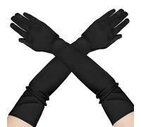 Black Gloves,1PCS Black Gloves Women,Black Gloves Costume,Long Black Gloves,Long Gloves,Halloween Gloves for Men,Long Gloves for Women,Black Long Gloves,Black Long Sleeve Gloves,Satin Gloves
