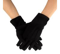 Black Gloves - Premium Formal Gentleman'S Gloves For Tuxedo,Role Play & Jewelry Handling | Soft Nylon Cotton,Breathable & Snug Fit | Perfect For Grooms,Cosplay - Elegant Evening & Work Accessories