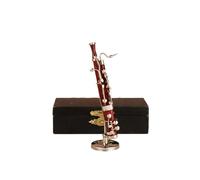 Black/Gold 10/15cm Bassoon Model Large Wind Instrument Model Home Decoration(Red,10cm)