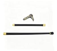 Black Gold Assassin Hiking Cane, Creative Stylish Metal Gentleman Cool Scepter Equipped With Premium Rubber Tip Suitable for Daily Use and Collection