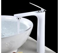 Black Gold Bathroom Vanity Sink Faucet Hot and Cold Mixer Tap White High Basin Faucet Stylish Bathroom Washbasin Accessories for Modern Homes