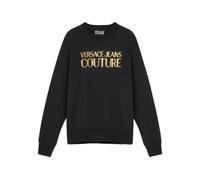 Black Gold Brushed Jumper - male - Versace Jeans Couture - Sweatshirts - Black - M - Sweatshirts & Hoodies M