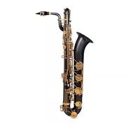 Black Gold Button Baritone Saxophone Brass Material For E Flat Instrument