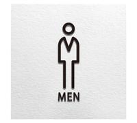 Black Gold Color Toilet Sign Plate Acrylic 3D Wash Room Door Wall Label Sticker Wc Holder Art Hotel Home Decor(D-man)