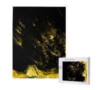 Black Gold Fashion,500 Pieces Wooden Jigsaw Family Game Jigsaw Puzzles for Adults Teens