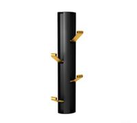 Black Gold Folding Wall Hook No Drill Invisible Clothes Hanger Aluminum Alloy Vertical Hook For Bathroom Bedroom Kitchen Robust Load Bearing Space Saving Design Large Size(small)