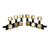 Black & Gold for Mac-hine for ker Guitar Lock Tuners 1：18 Lock String Tuning Key For ST TL SG LP(3R3L)