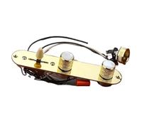 Black/Gold Fully Loaded Guitar Control Plate Pre-Wired 3-Way Control Plate with Wiring Harness for Telecaster Electric Guitar(Chrome)