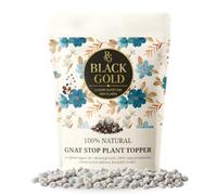 Black Gold Gnat Stop Plant Pot Topper - Natural Solution to Stop Fungus Gnats & Larvae - Protects Houseplants & Indoor Plants (3 Litre - Resealable Bag (3-6 Plants))