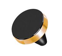 BLACK/GOLD - MAGNETIC AIR VENT SUPPORT FOR SMARTPHONES UNIVERSAL CAR MOUNT GRIP PHONE HOLDER