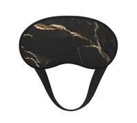 Black Gold Marble, Full Eye Covers Light Blocking Eye Masks Blackout Sleep Eye Muffs