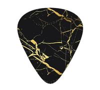 Black Gold Marble Guitar Plectrums 12 Pieces For Ukulele Bass Instrument Accessories