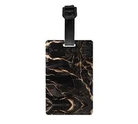 Black Gold Marble Luggage Tags for Golf Bags, Gym Bags, suitcases, etc.
