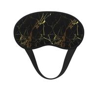 Black Gold Marble Sleep Mask, Eye Mask, Light-Blackout Design Ultra Soft & Comfortable for Men, Women