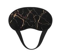 Black Gold Marble Sleep Mask for Side Sleeper, Blackout Eye Mask for Women Men, Zero Pressure Sleeping Masks Soft Breathable Eye Cover Comfortable Blindfold Eyeshade for Night Sleep