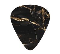 Black Gold Marble Wear-resistant guitar picks, thin, medium, heavy, 12 pieces of guitar picks, suitable for guitar, bass, electric guitar, ukulele,