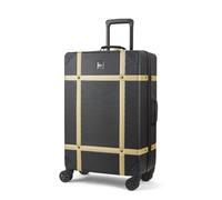 Black Gold Medium Check in Suitcase 68 x 45 x 26 cm Lightweight Hard Shell Luggage
