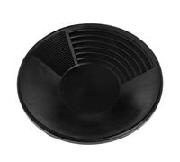 Black Gold Mining Pan with Two Types Riffles Prospecting Mining 38cm/15inches Suitable for Outdor Black Gold Pan Mine Panning Kit Panning Kit Old Tools Mine Tools Equipment Crevice Hand